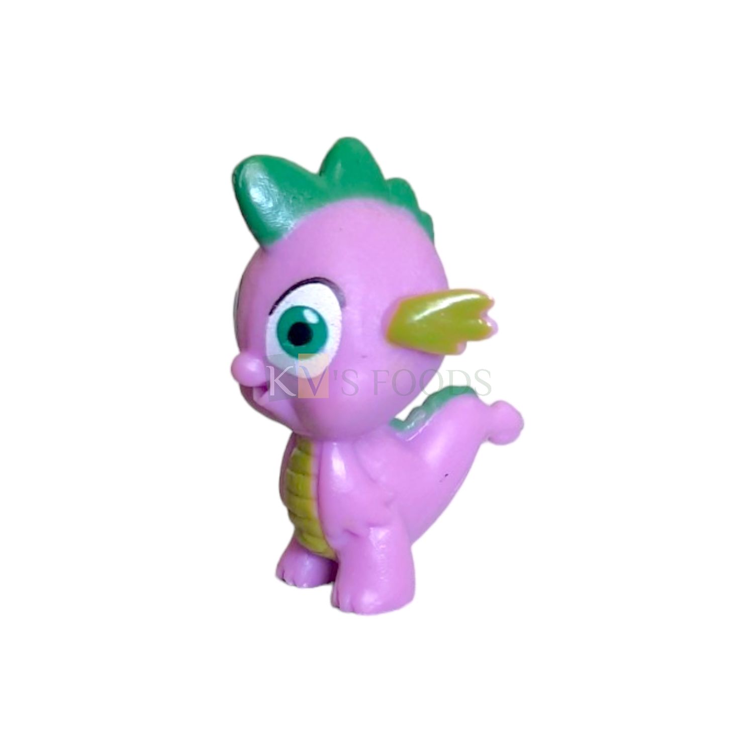 1PC Length 1.1 Inch, Small Spike Purple Green My Little Pony Friends Miniature, Action Figurine, Cake Toppers, Animal Figure, Kids Girls Birthday Party, Children&#39;s Play Toys, Room, Cake Decoration