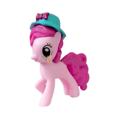 1PC Length 2.1 Inch Big Pinkie Pie Pink My Little Pony Friends  Miniature, Action Figurine Horses Cake Toppers, Animal Figure, Kids Girls Birthday Party, Children&#39;s Play Toys, Room, Cake Decorations