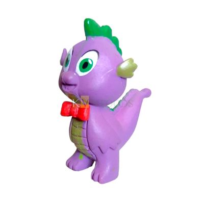 1PC Length 1.7 Inch, Big Spike, Dark Purple Green My Little Pony Friends Miniature, Action Figurine, Cake Toppers, Animal Figure, Kids Girls Birthday Party, Children&#39;s Play Toys, Room, Cake Decoration