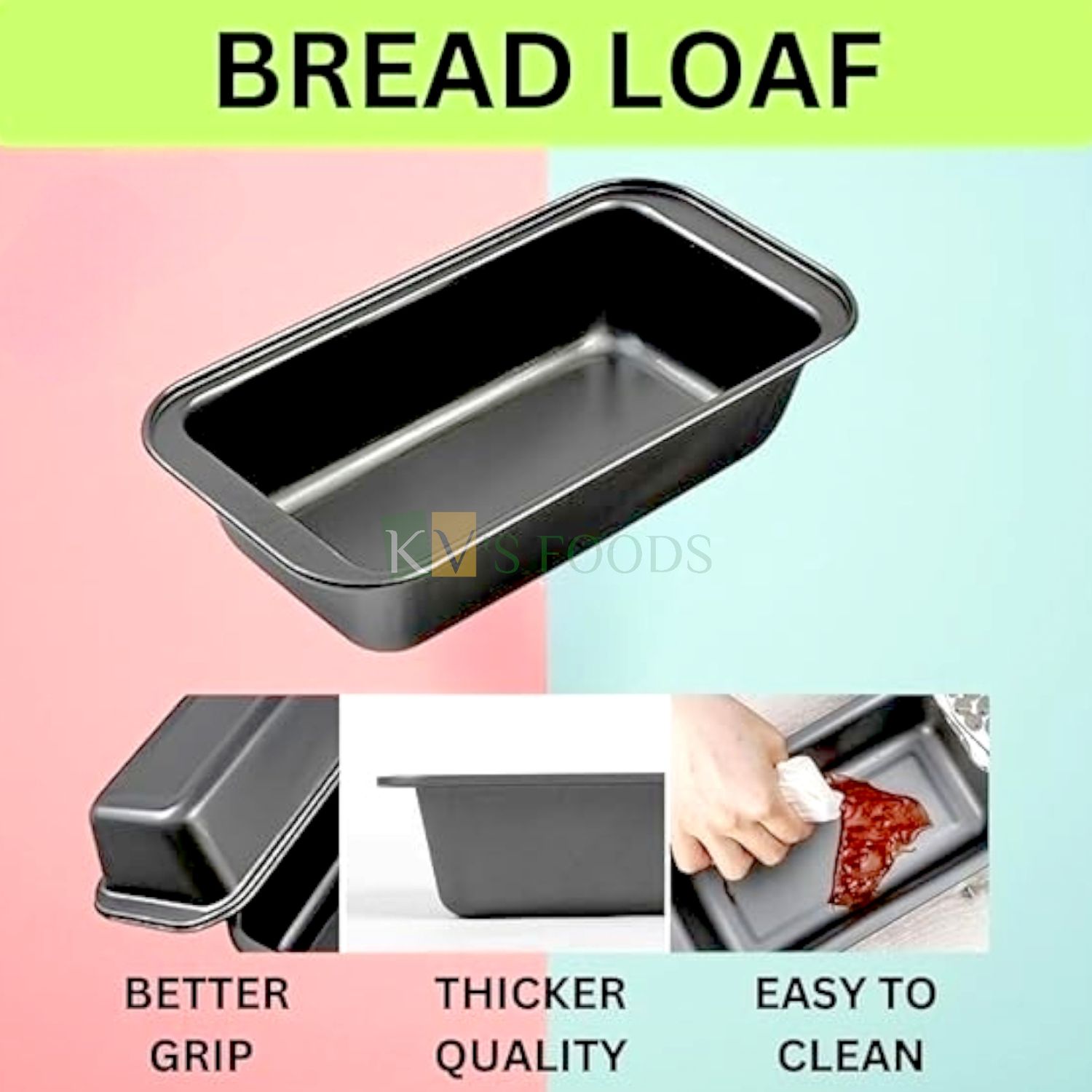 Bread Mold Loaf Baking Tray PC X X Inch, Capacity ~300 Gms, Medium