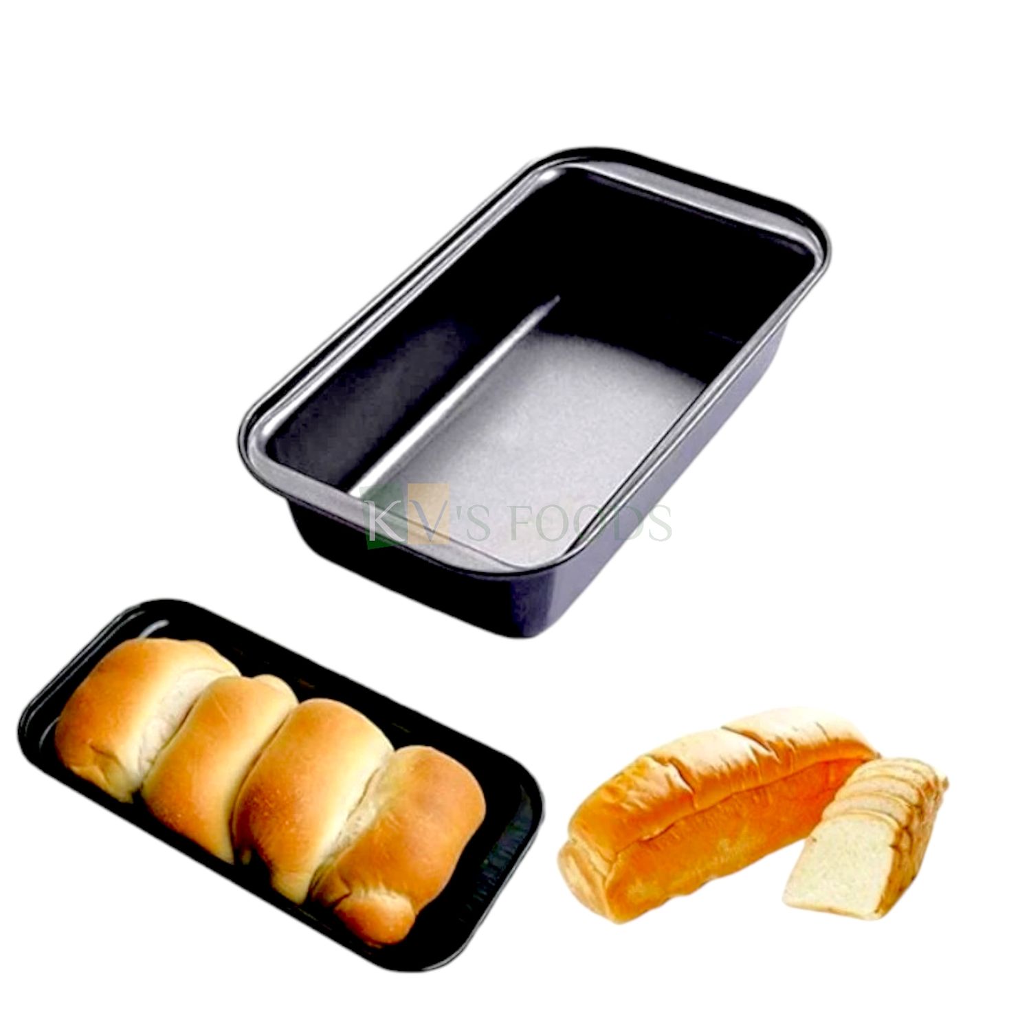 1 PC 5.9 x 2.9 x 2.4 Inch, Capacity ~300 gms, Medium Non-stick Rectangular Loaf Mould, Jelly Pudding Cake Pan, For Oven Baking Bakeware for Bavarois, Brownie Meatloaf, Dessert, Ice-creams Bread Muffin