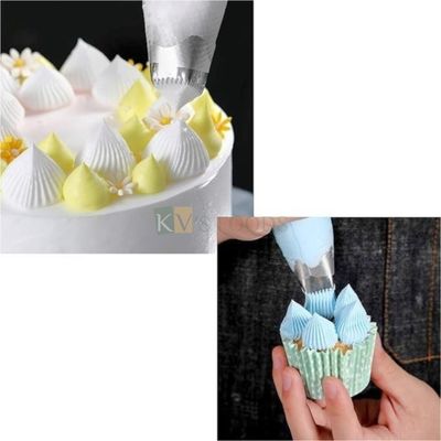 PC Extra Large Stainless Steel Square Cream Design Icing Piping