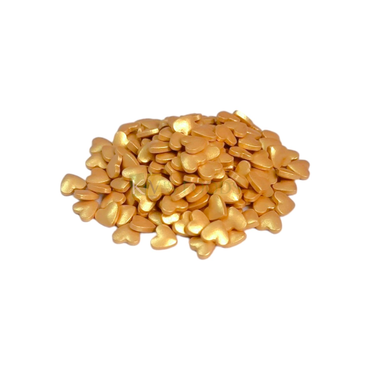 Imported Golden Colour Heart Shape Edible Sprinkles Confetti, Decorative Topping for Birthday Doughnuts, Ice-creams Cakepops Pastry, Desserts Cupcakes, DIY Bridal Shower Wedding Cake Decorations