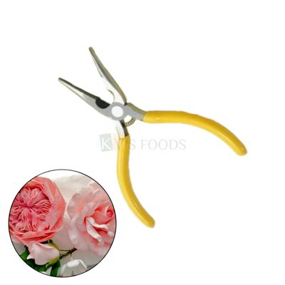 1 PC Multi Functional Sugarcraft Long Nose Mini Pliers, Floral Flower Petals Shaping Plier With Soft Grip Handles, Sharp Points Cutters Trimming Kitchen Accessories DIY Crafts, Project Tools