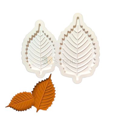 1 PC White 2 Cavity Hollow Big Small Rose Flower Leaf Shape Silicon Chocolate Garnishing Moulds Cakesicles Sugar-craft, Cakes, Dessert Inserts, Ice Cream, Candy, Fondant, DIY Side Cake Decorations