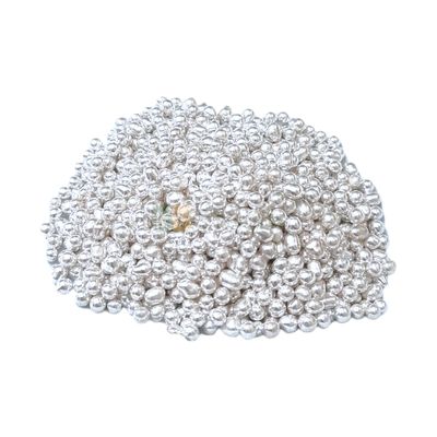 Metallic Shiny Imported Silver Colour Pearl Small Size Moti Sugar Balls, Circle Shaped Edible Sprinkles Confetti, Decorative Toppings for Birthday Doughnuts, Cakesicles DIY Wedding Cake Decorations