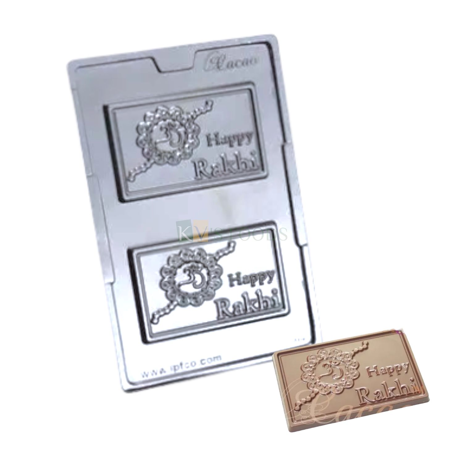1 PC 2 Cavity Happy Rakshabandhan Text On Chocolate Bar PVC Mould,  Happy Rakhi, Brother Sister Love, Chocolate Gift, Transparent Candy Molds Gummy Jelly Garnishing