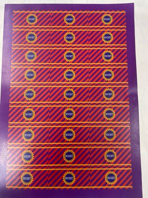 Diwali Cracker Chocolate Pre-cut Sticker Rocket 27 Stickers In 1 Sheet