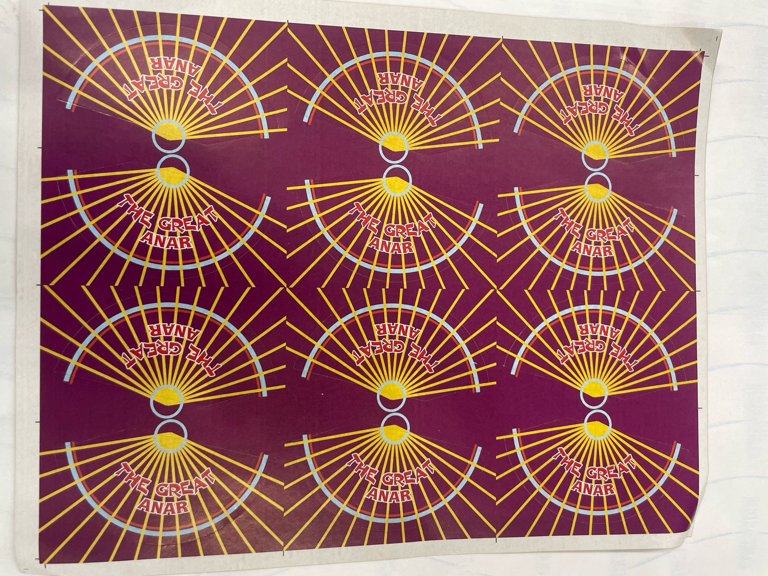 Diwali Cracker Chocolate Pre-cut Sticker Anar Bomb 12 Stickers In Sheet