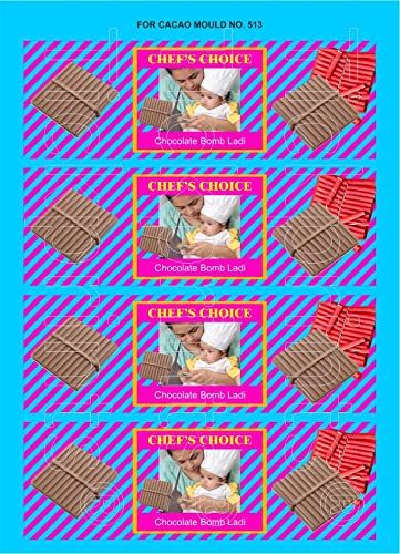 Diwali Cracker Chocolate Pre-cut Sticker Large Ladi 4 Stickers In 1 Sheet