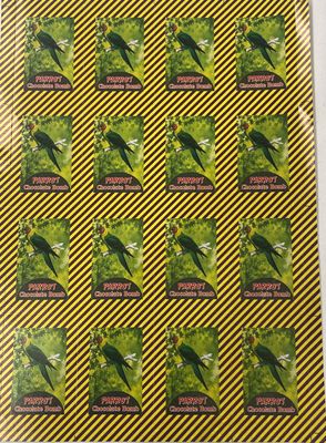 Diwali Cracker Chocolate Sticker Parrot Bomb 16 Stickers In 1 Sheet