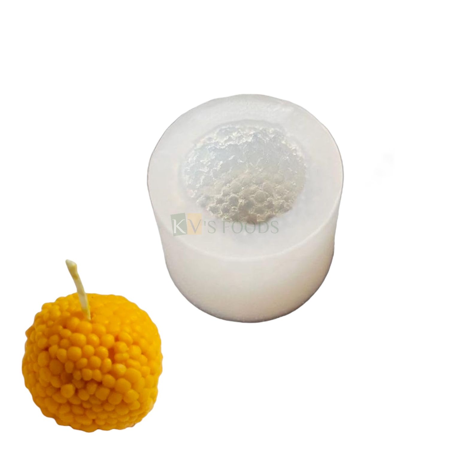 Motichoor Boondi Ladoo Silicon Candle Mould, Clay, Resin, Ceramic Art  Multipurpose, Flexible,Reusable and Easy to Use Mithai Mould, Diwali Festival Decoration Decoration Candle Mould