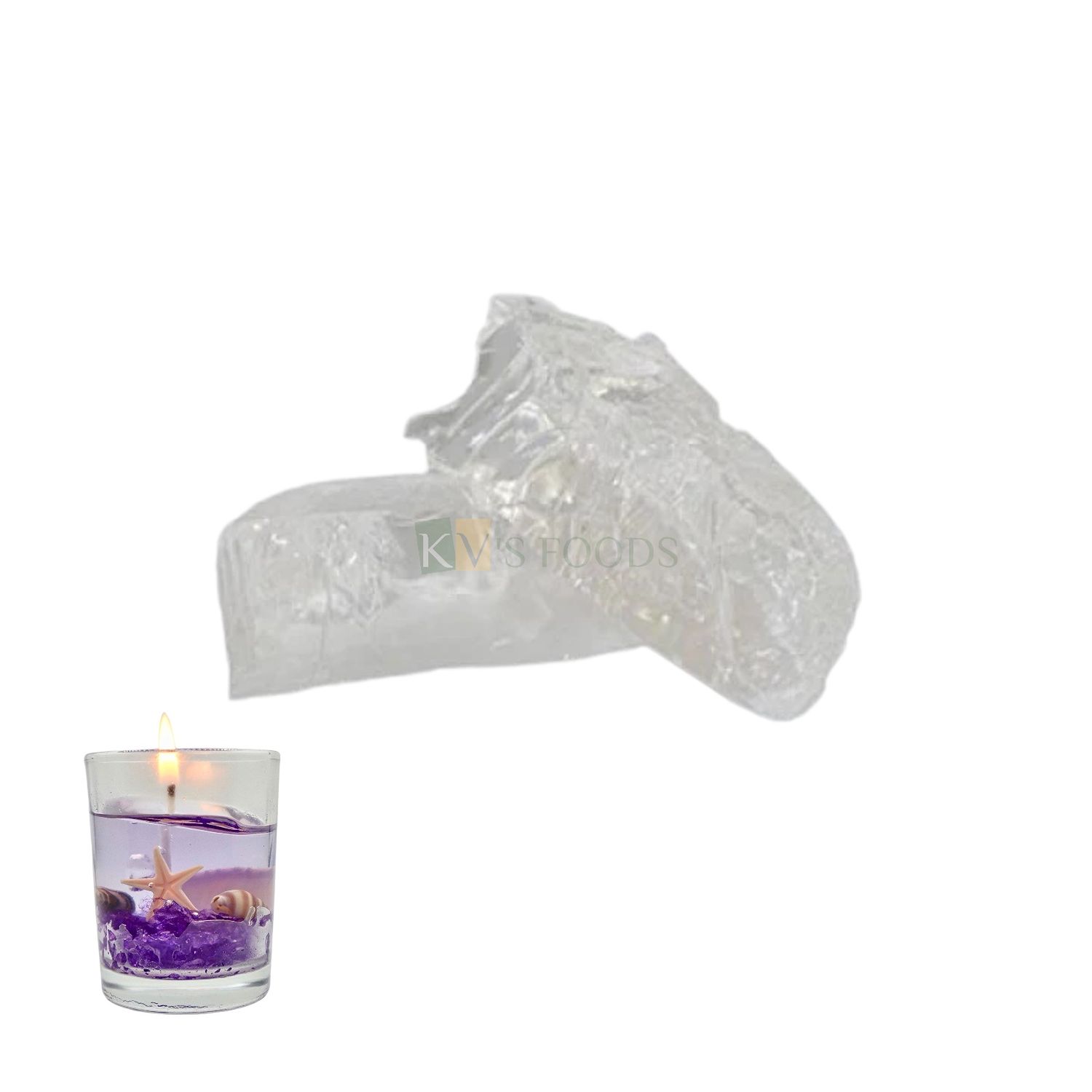 1Kg Transparent Gel Wax for Candle Making