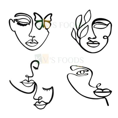 1PC Black Acrylic Beautiful Girl Leaves Design On Face Without Stick Line Cake Topper, Butterfly on Face Cake Topper, Side Cake Edge Topper, Woman Party Two Faces Girls Toppers DIY Cake Decorations
