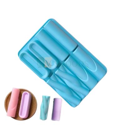 1 PC Silicone 8 Cavity Oval, Cylindrical Spiral Log Shape Chocolate Bar Mould, DIY Thick Pistachio Chocolate Mold, Pan, Sweet Candy, Chocolate Making Tool, DIY Stuffed Chocolate, Finger Food Decor