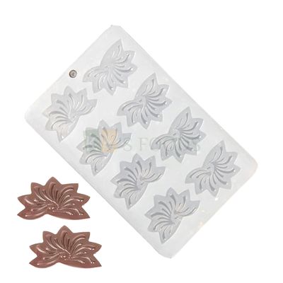 8 Cavity Silicon Solid Flower Shape, Maple Leaves Chocolate Mould, Sugar-craft, Desserts Inserts, Ice Cream Garnishing, Cake Topper Jelly Candy, Fondant, Side Decor DIY Cakes, Cupcakes Food Decoration