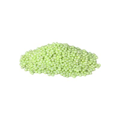 Light Green Colour Small Size Pearl Moti Sugar Balls, Circle Shaped Edible Sprinkles Confetti, Decorative Toppings for Birthday Doughnuts, Desserts Pastry Cakesicles DIY Baby Shower Cake Decorations
