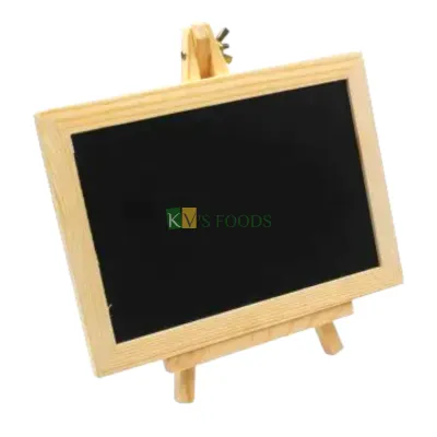 1PC Mini Rectangle Chalkboard Set, Signs Chalkboard Tags, Labels Kids Mini Tabletop Mount Wooden Blackboard for Food Signs, Wedding Signs, Message Board, Party Buffet and Event Decorations