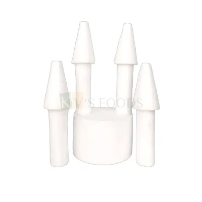 Styrofoam Pillar Cake Dummy Set (Pack of 4) for Castle Designer Cake (Size- 10 x 6 inch), Fake Cake Structure