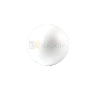Styrofoam Spherical, Round, Circle Cake Dummy 4 inch across for Ball, Planet Toppers, Fake Cake Structure, Practice Dummy Cake, Non-Edible Display Cake