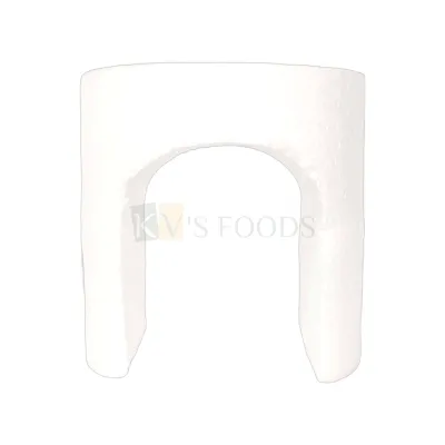 Designer Styrofoam Cake Dummy with Half Arch cut out to add Layers to Your Cake for Your Big Birthday Cakes/ Wedding Cakes/Anniversary Cakes (Size- 8X 8 inch), Fake Cake Structure