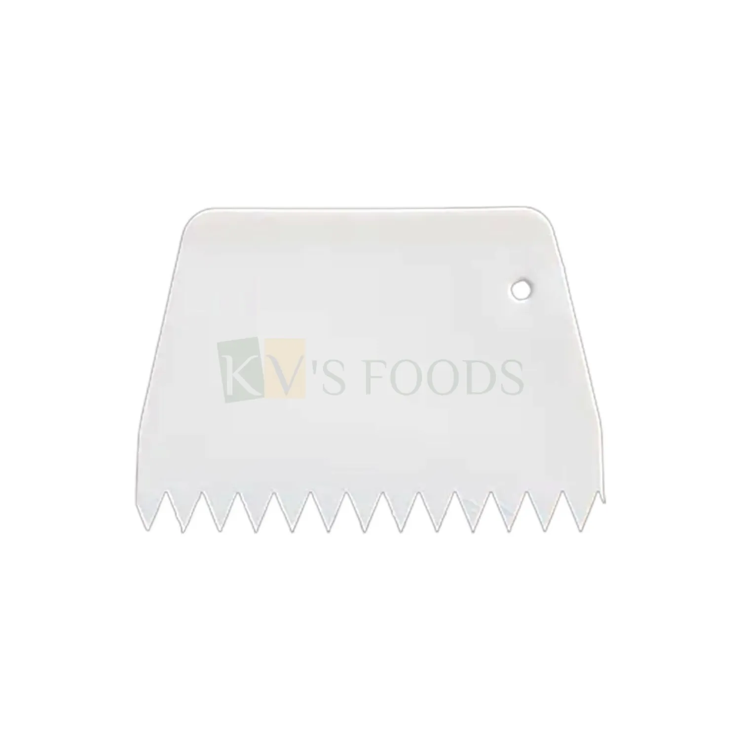 1 Pc Hard Plastic Scraper with sawtooth Cutter Cake Tools, Cake Scraper, Shaping, Smoothing Cakes, Decorating Comb, Zig-zag Design Edge DIY Birthday Wedding Cake Decorations