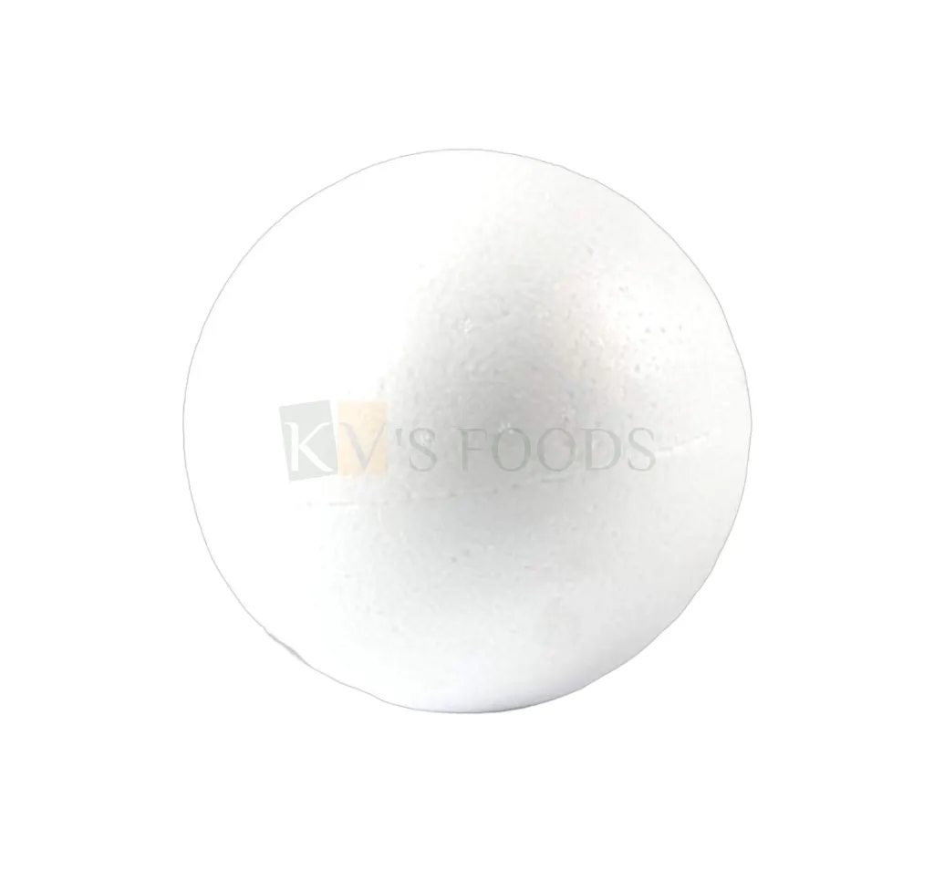 Styrofoam Spherical, Round, Circle Cake Dummy 6 inch across for Ball, Planet Toppers, Fake Cake Structure, Practice Dummy Cake, Non-Edible Display Cake