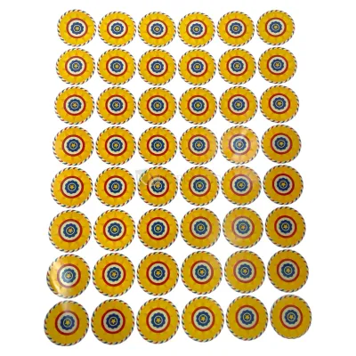 Diwali Cracker Chocolate Pre-cut Jamin Chakkar 48 Stickers In 1 Sheet