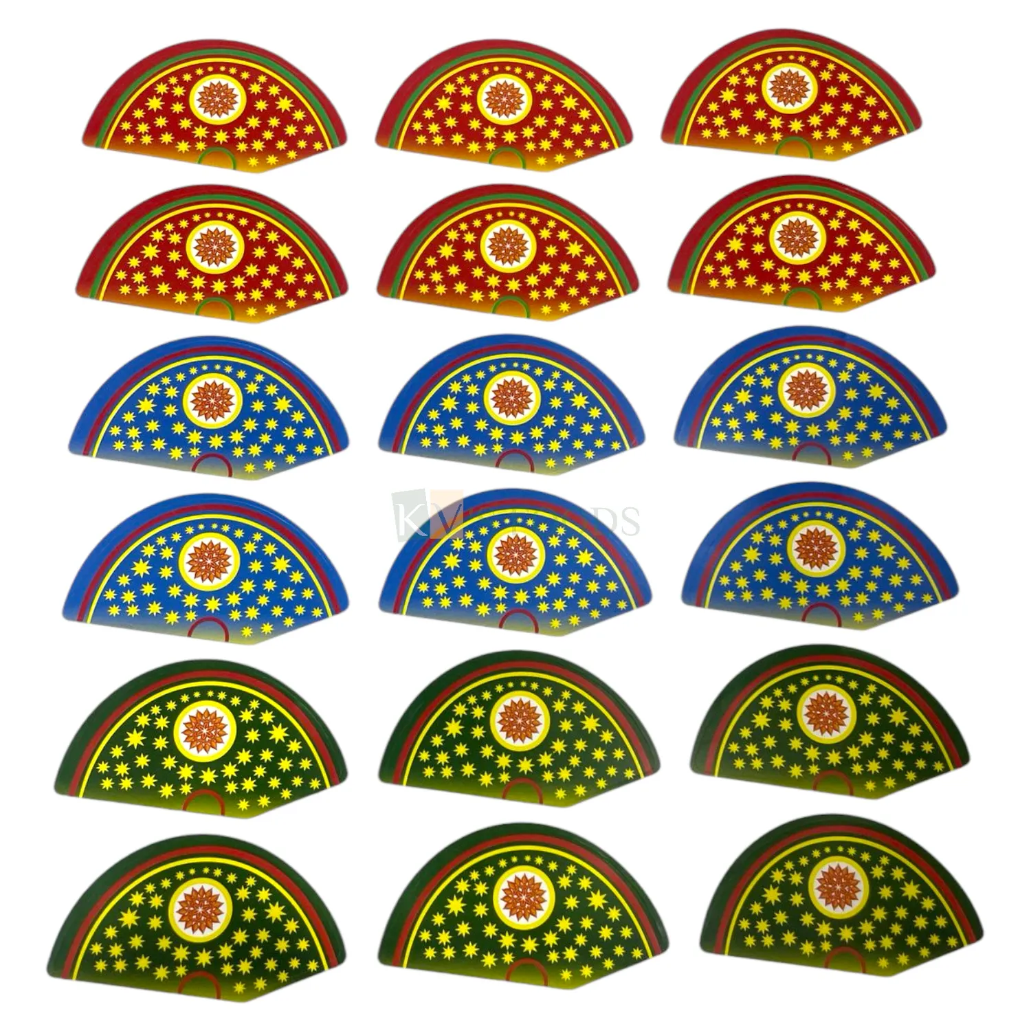 Diwali Cracker Chocolate Pre-cut Anar 18 Stickers In 1 Sheet