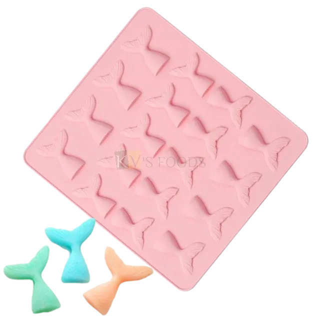 Mermaid Fish Small Tail Silicon Chocolate Mould, Sugar Craft, Cake Decoration Insert, Bite Size Pudding, Dessert, Ice Cream, Jelly, Gummy, Garnishing, Candy, Pralines, Fondant, Baking DIY Food Decor