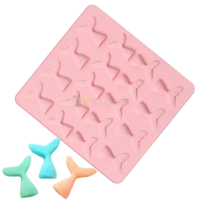 Mermaid Fish Small Tail Silicon Chocolate Mould, Sugar Craft, Cake Decoration Insert, Bite Size Pudding, Dessert, Ice Cream, Jelly, Gummy, Garnishing, Candy, Pralines, Fondant, Baking DIY Food Decor