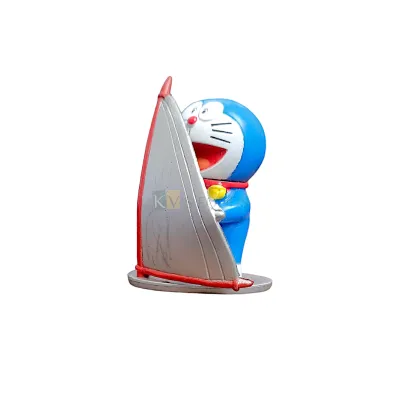 1PC Blue Standing Skating Doraemon Action Figure Cartoon Anime Cake Topper Kawaii Doll Kids Room Decor Figurine, Kids Boys Happy Birthday Theme Cartoon Characters DIY Cake Decorations