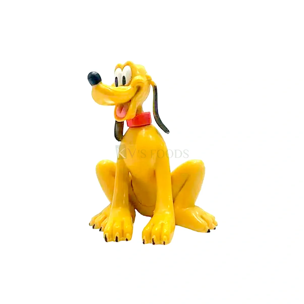 1PC Disney Pluto Cartoon Anime Action Figurine Cake Topper Kawaii Q Style Cartoon Theme, Miniature Doll, Kids Room Decor, Dog Cartoon Characters Animal Yellow Theme DIY Cake Decorations