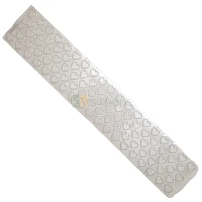 1 PC Transparent Clear Origami Hearts Chocolate Transfer Sheet Size 27.5 x 5.4 Inch Lace Cake Side Decorating Tools Origami Star Design Border, Cake Decor Tool, Embossing Moulds, Love Valentines Theme