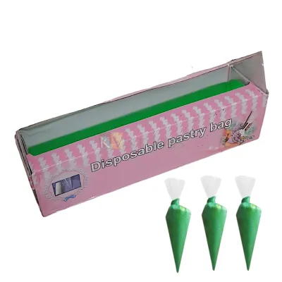 72 PCS Green Colour Food Grade Disposable Pastry Bag Roll 25 cm Wide for Cake Cupcakes Cream, Icing Piping Bag, Cake Decorating Tool, Cream Writing Pen Frosting Cakes, Desserts Cookies Decorations