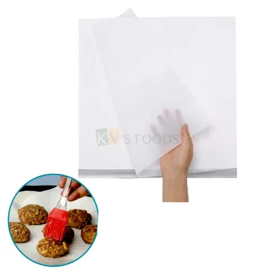 3 PCS White Colour Multipurpose Oil Proof Butter Paper Size 20 x 30 Inches Non Stick Oven Proof, Microwave Food Wrapping Packing, Bread Cake Cookie Baking Paper Sheets Kitchen Accessories