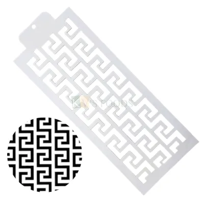 1PC Square Geometrical Designs Cake Decorating Stencil Pattern Template Engagement, Wedding Cake Decoration, Anniversary Cakes, Side/Top Cake Designing Mesh Tool Lace Decoration Border