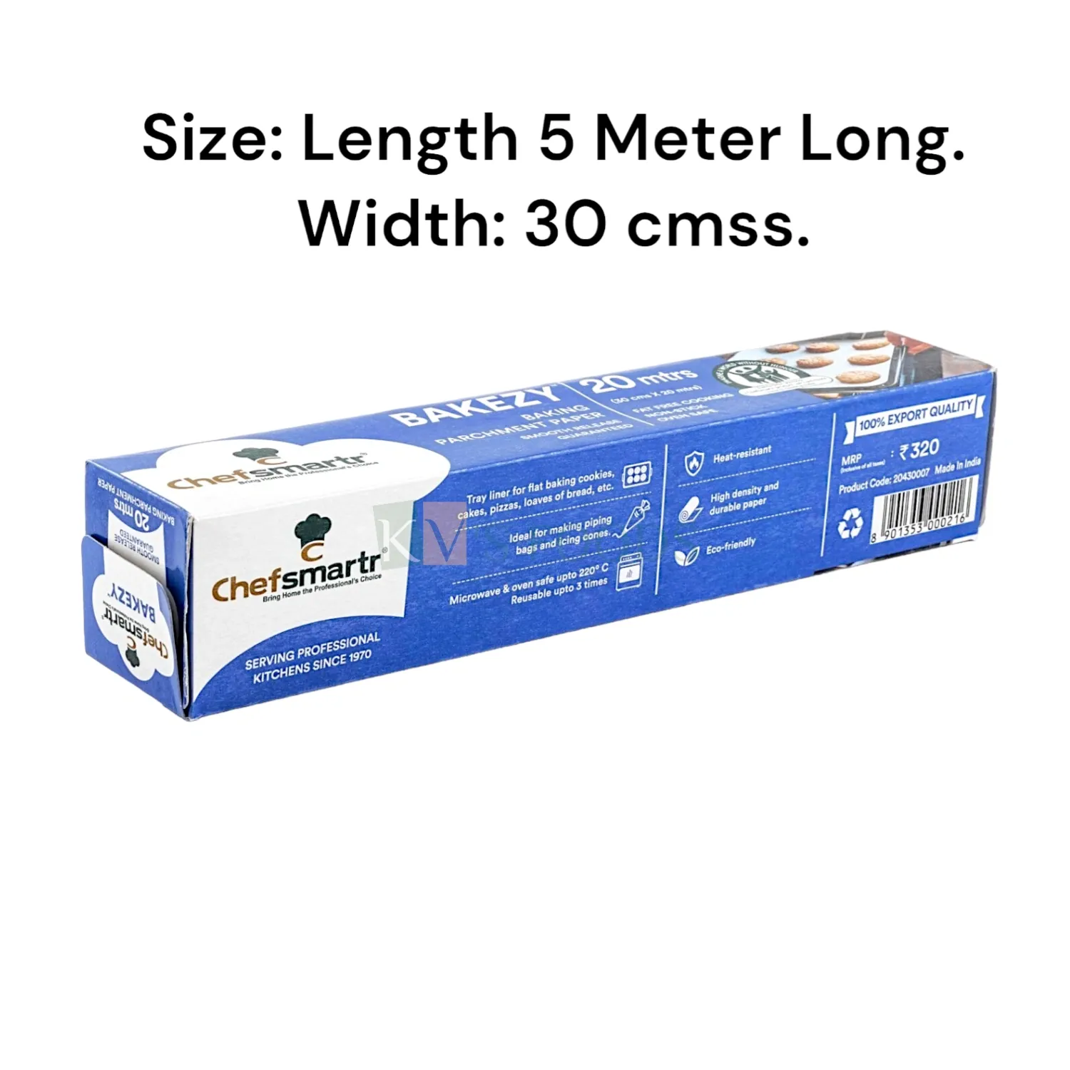 Meter Non Stick Oven Proof Baking Parchment Paper Roll 20430013