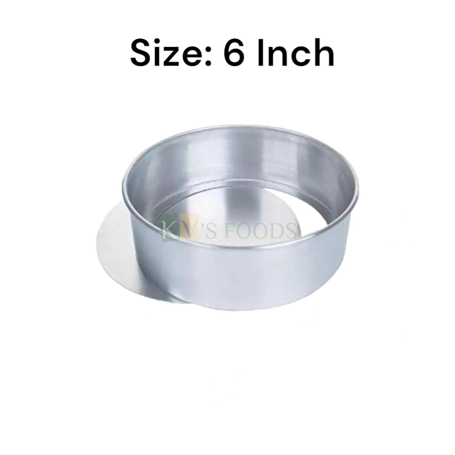 Aluminum Pans Round Cake Tin Inch 1PC Size 6, Inch Capacity 500
