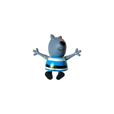 1PC Small Peppa Pig Danny Dog Cartoon Anime Action Figurine Cake Topper Animal Theme, Miniature Doll, Kids Room Decor, Cartoon Characters Birthday Theme DIY Cake Decorations