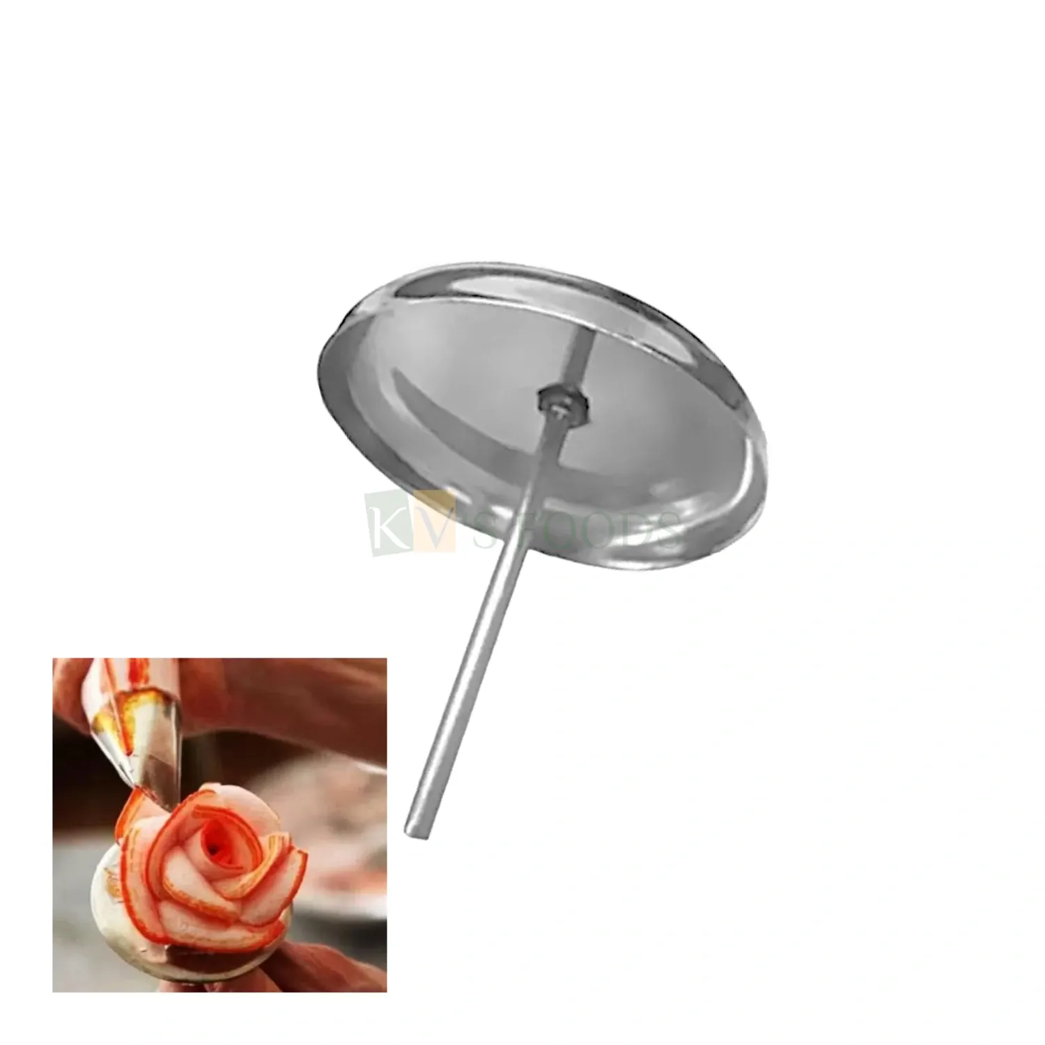 1 PC Silver Stainless-Steel Top Length 6 cm Cake Flower Nail, Reusable  Cake Decoration Baking Tools, Cake Heating Core, Used to make different flowers, petals on it