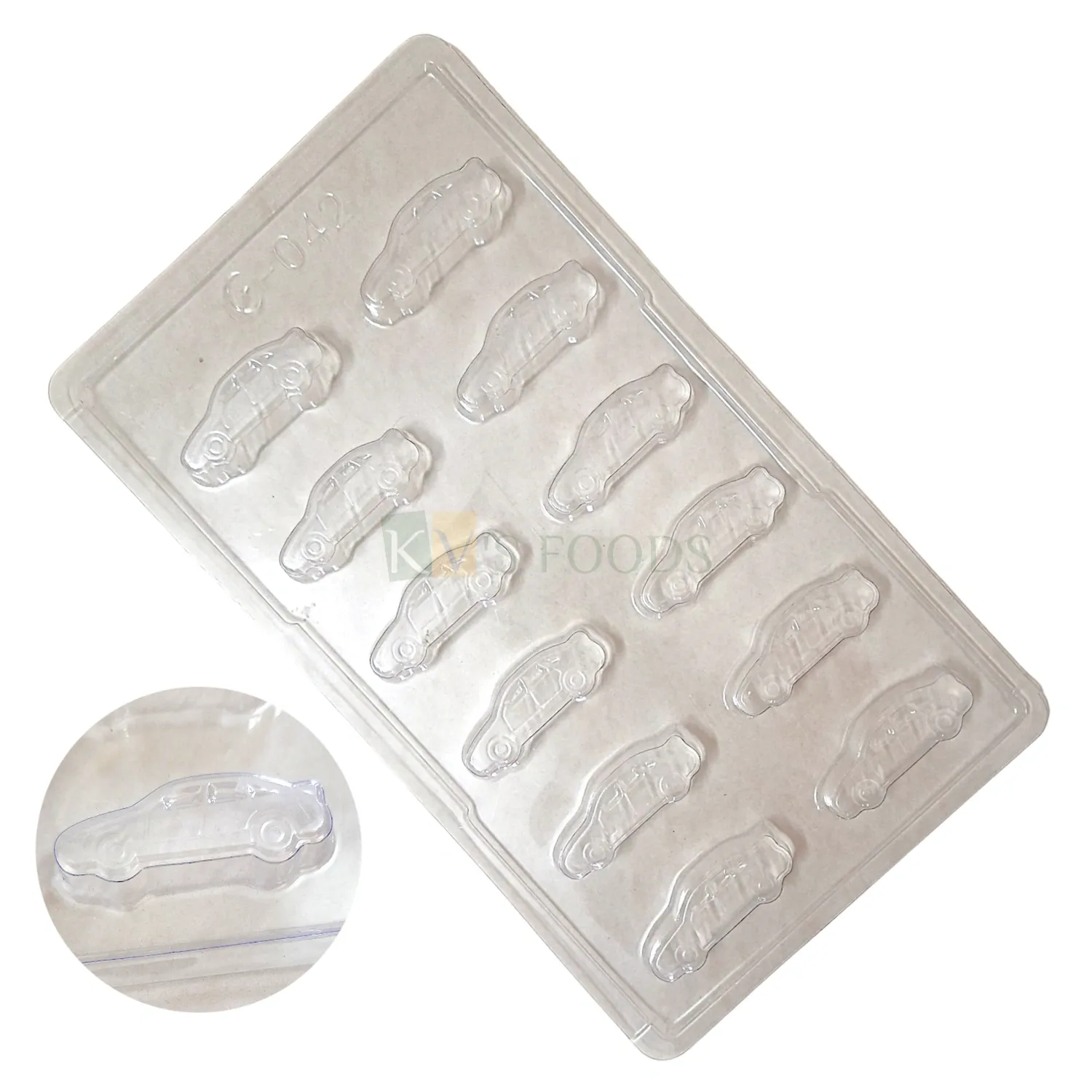 1 PC Size 11.4 x 6.6 Inches, Thickness 1 cm Rectangle 12 Cavity Car Shape PVC Chocolate Mould Transparent Candy Molds Chocolate Garnishing Gummy Jelly Ice Cube Making DIY Kid Birthday Cake Decoration