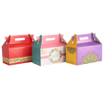 10 PC Set of Multipurpose Window Box with handle,  Hamper Gift Box for Dry Fruits, Return Gifts, Jewellery Gifting, Festival Gifting, Event Gifting