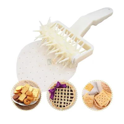 1 PC Pizza Dough Docker Wheel Roller, Pizza Needle Roller, Pastry Dough Biscuits Pancake poker, Gripper Handle, Cookie Dough Poker Hole Maker Rolling Pin Punch Dough Pie Hole, Kitchen Tools Accessory