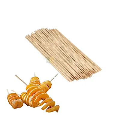 80 PCS Approx. Small Round Multipurpose 6 Inch Skewers for BBQ Bamboo Stick Roast Fork Set Disposable Wooden Dessert Fork, Dinner Fruit Toothpick Salad Fork, Serving Fork Set, Grilled Kebab Stick