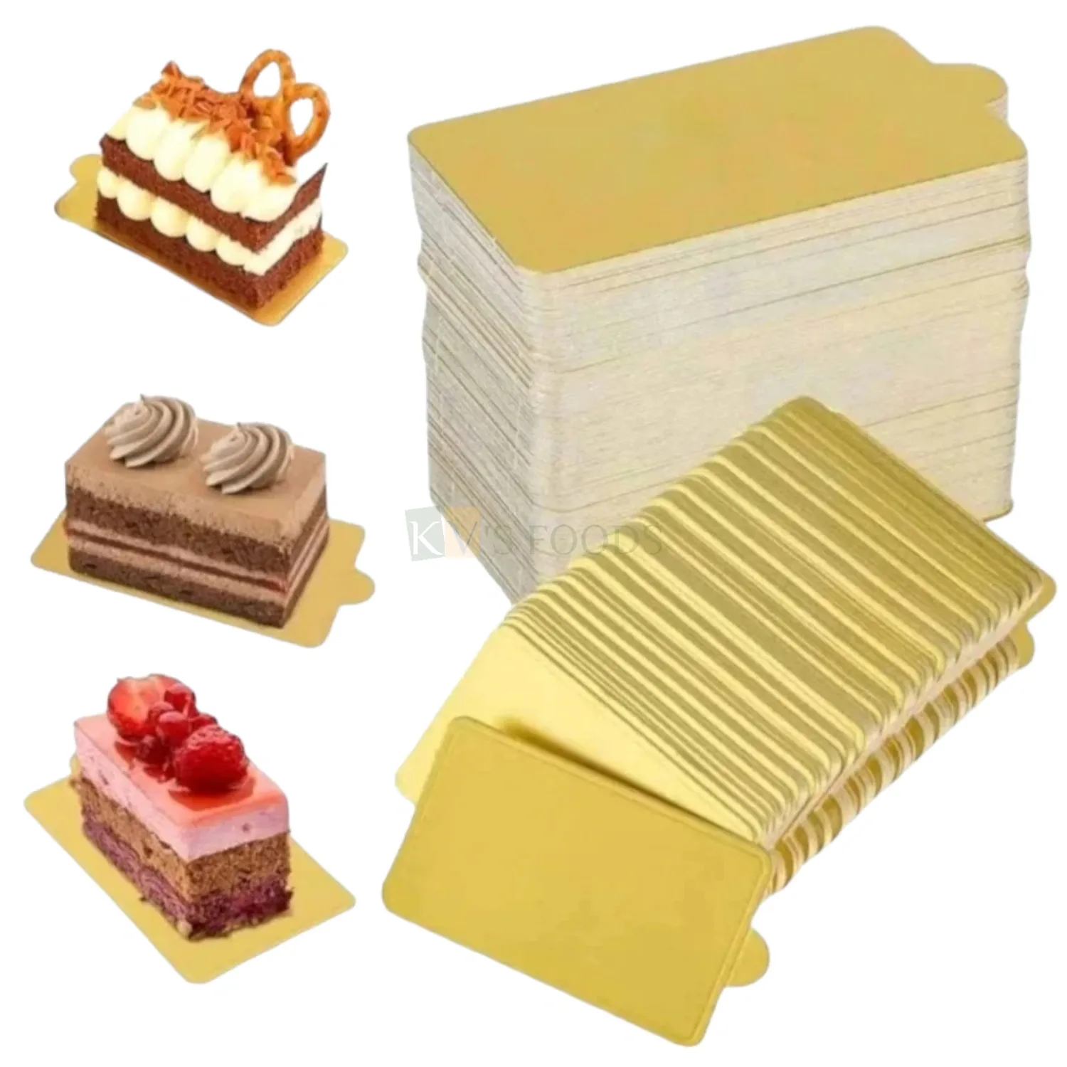 100 Pièces Supports à Gâteau En Carton, Planches Gâteaux à La Mousse10