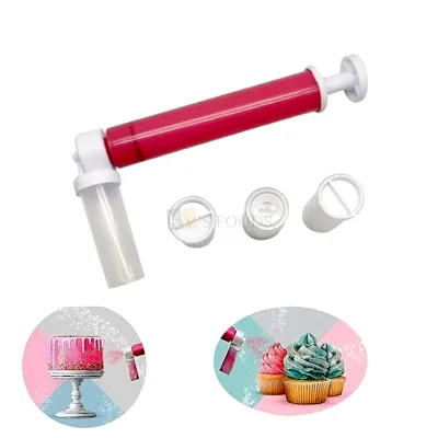 5 PCS Shimmer Pump Manual Airbrush For Cake Colouring, With 4pcs Cake Spray Tube DIY Baking Cake Spray Gun for Decorating Cake, Cupcake, Candy, Dessert and Chocolates, Glitter Shining Cakes