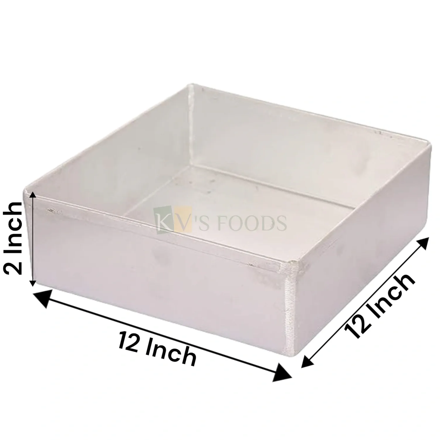square tin size cake tin inches