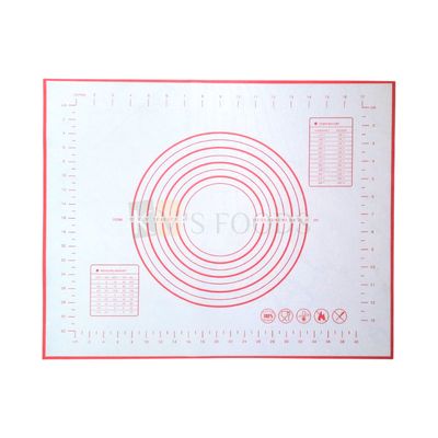 1 PC White Small Silicone Mat, Non-stick, Baking Mat for Pastry Flour Kneading Rolling Dough with Scale Measurements, Fondant, Pie Crust Mat, Non-slip, Kitchen Gadgets Roti Chapati Rolling Accessories