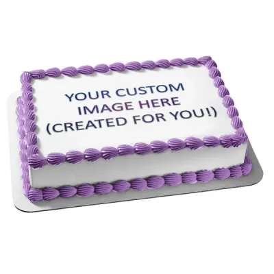 Customized Personalised Printed Edible Icing Sheets, Cake Photo Print Online, Sugar Sheet, Wafer Paper, Personalised Message, Print Your Edible Photo Cake Image different Sizes Online (Eggless)